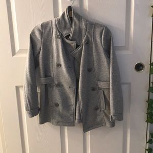 Gray pea coat